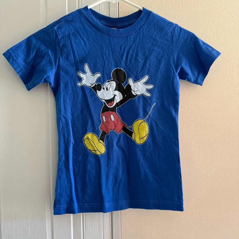 Blue Mickey Mouse Kids‎ T-Shirt Size Youth Small NWOT Short sleeve Tee